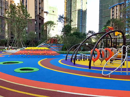 EPDM彩色幼兒園塑膠地面施工廠家 兒童游樂場所幼兒園