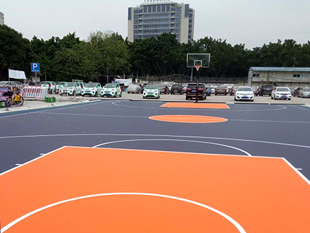 專業銷售環保硅PU球場材料 學校硅PU球場 運動產場地跑道 硅PU球場